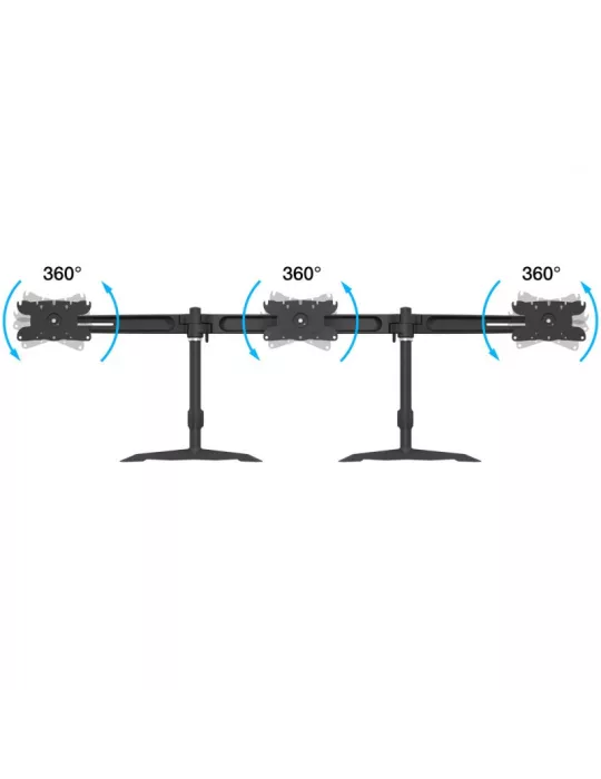 MULTIBRACKETS 1312 Support de table triple rotatif Multibrackets VESA Desktopmount Triple Stand - écran de 24" - 32" Vesa Max 2
