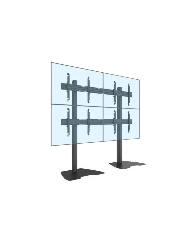 MULTIBRACKETS 0600 Bodenständer Multibrackets MBF2x2U M-Serie Pro - 4 Bildschirme 32  - 65  VESA Max 400x400 MULTIBRACKETS MUL