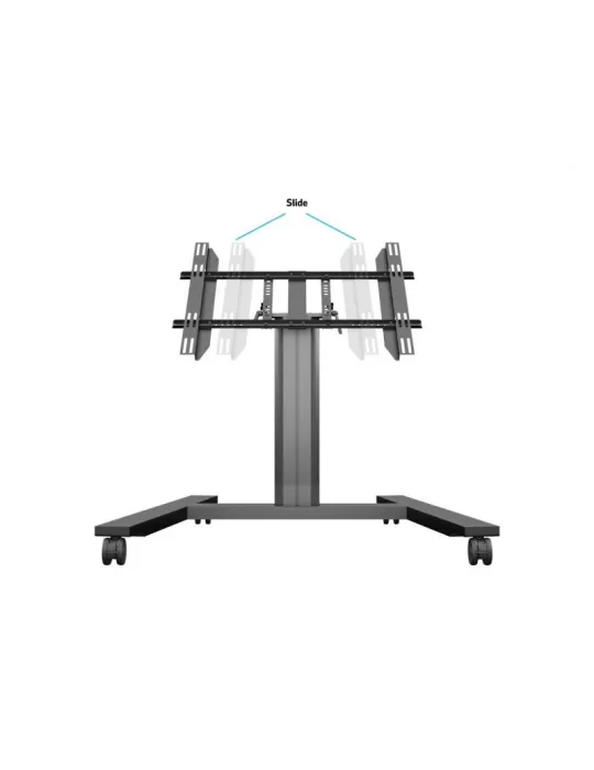MULTIBRACKETS 6812 Support mobile inclinable Multibrackets Public Display Stand 80 HD Wheelbase Single Black - écran 32"-55" VE