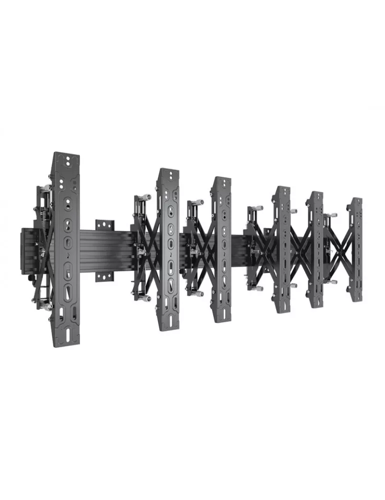 MULTIBRACKETS 5037 Wallmount Multibrackets Wallmount Pro MBW3x1UP Push In Pop Out Black - 3 screens 32 -55  VESA Max 400x400 M