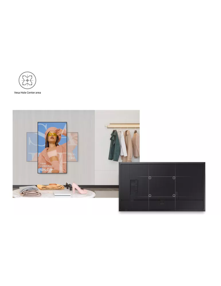 SAMSUNG LH98QHCEBGCX Moniteur 98" Samsung QH98C 4K UHD 3840x2160 700cd/m2