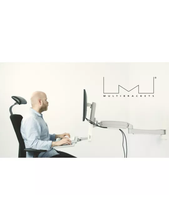 MULTIBRACKETS 4368 Multibrackets Workstation Arm Single Extended wall mount - 15 - 27  screen VESA Max 100x100 MULTIBRACKETS M