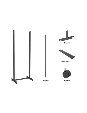 MULTIBRACKETS 7475 Embase à roulettes Multibrackets Wheelbase OM55N-D 2