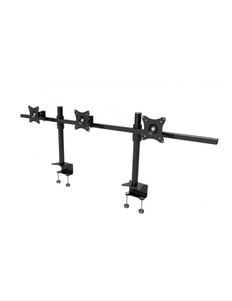 EDBAK SV10SB Support de table articulé  SV10S (Silver) 3 écrans 19" - 27"