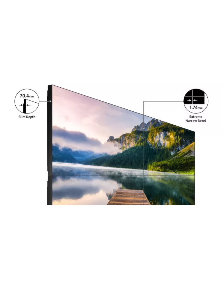 SAMSUNG LH55VHCRBGBX Moniteur 55'' mur d'images  VH55C-R FHD 700 cd/m² 0.88mm 24/7