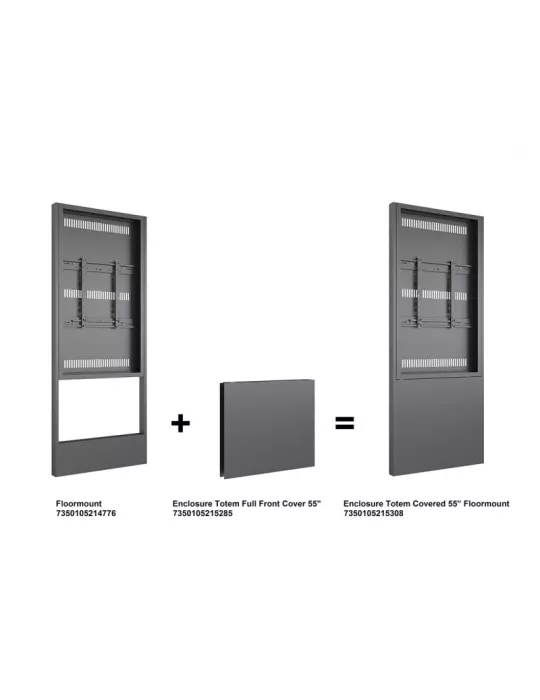MULTIBRACKETS 5285 Plaque pleine inferieur pour caisson Multibrackets Enclosure Totem Full Front Cover - écran 55  (55  screen