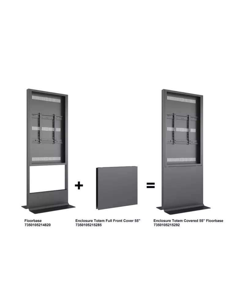 MULTIBRACKETS 5285 Plaque pleine inferieur pour caisson Multibrackets Enclosure Totem Full Front Cover - écran 55  (55  screen