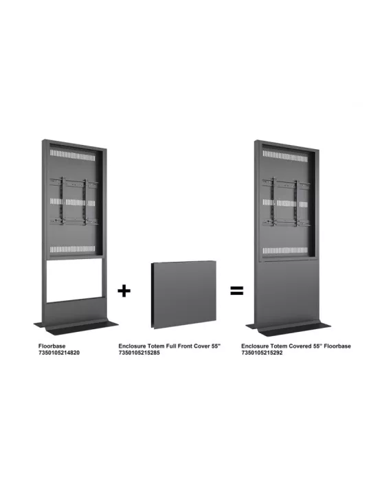 MULTIBRACKETS 5285 Plaque pleine inferieur pour caisson Multibrackets Enclosure Totem Full Front Cover - écran 55  (55  screen