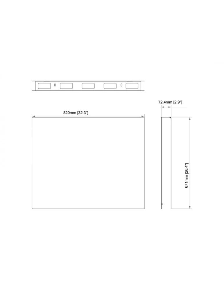 MULTIBRACKETS 5285 Untere Vollplatte für Multibrackets Enclosure Totem Full Front Cover - 55 -Bildschirm MULTIBRACKETS MUL5285