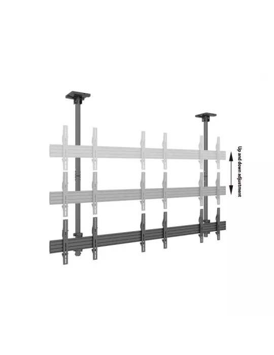 MULTIBRACKETS 3477 Support plafond Multibrackets MBC3X1U Ceiling Mount Pro - 3 écrans 40"-65" VESA Max 600x400