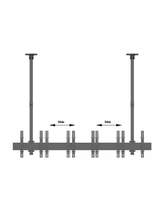 MULTIBRACKETS 3477 Support plafond Multibrackets MBC3X1U Ceiling Mount Pro - 3 écrans 40"-65" VESA Max 600x400