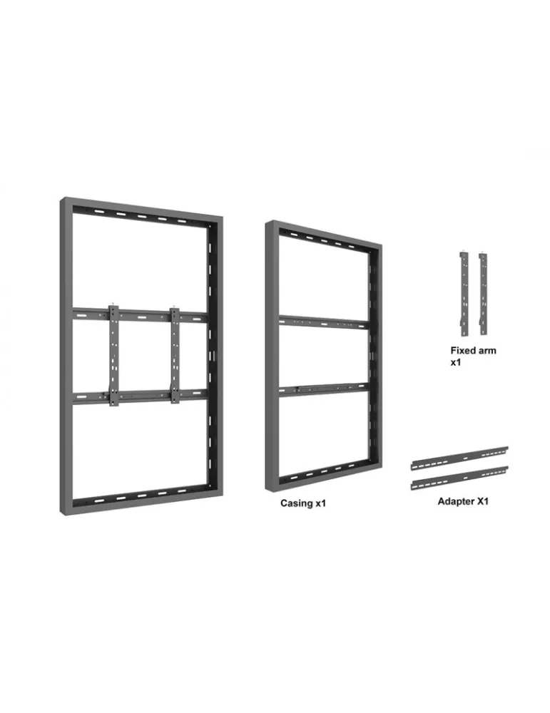 MULTIBRACKETS 1188 Cadre mural Multibrackets Enclosure 55   Wall Medium Black - REF  MULTIBRACKETS MUL1188 | MusicGoodDeal