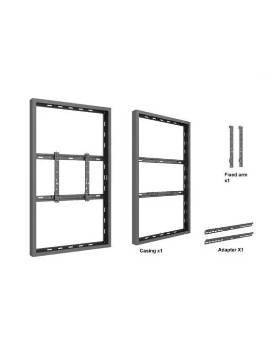 MULTIBRACKETS 1188 Cadre mural Multibrackets Enclosure 55   Wall Medium Black - REF  MULTIBRACKETS MUL1188 | MusicGoodDeal