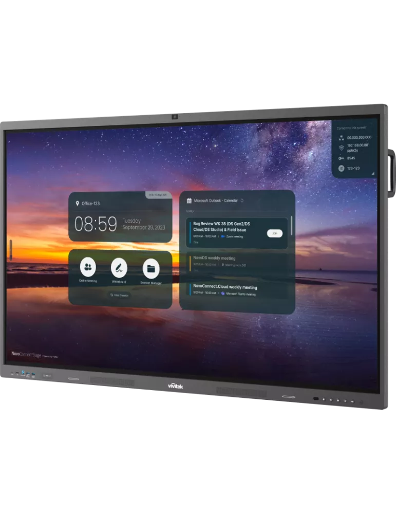 VIVITEK BK752iW5 75   16 9 4K D-LED 450cd m² Interactive Monitor VIVITEK VIVBK752iW5 | MusicGoodDeal
