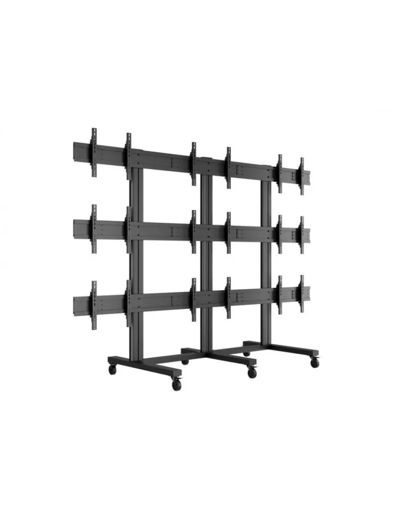 MULTIBRACKETS 9734 Support sol mobile Multibrackets Public Video Wall Stand - 9 écrans 40"-55" VESA Max 800x400