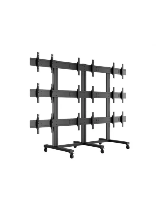 MULTIBRACKETS 9734 Mobiler Bodenständer Multibrackets Public Video Wall Stand - 9 Bildschirme 40 -55  VESA Max 800x400 MULTIBR