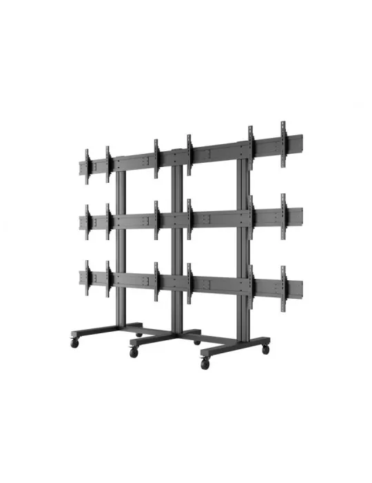 MULTIBRACKETS 9734 Mobiler Bodenständer Multibrackets Public Video Wall Stand - 9 Bildschirme 40 -55  VESA Max 800x400 MULTIBR