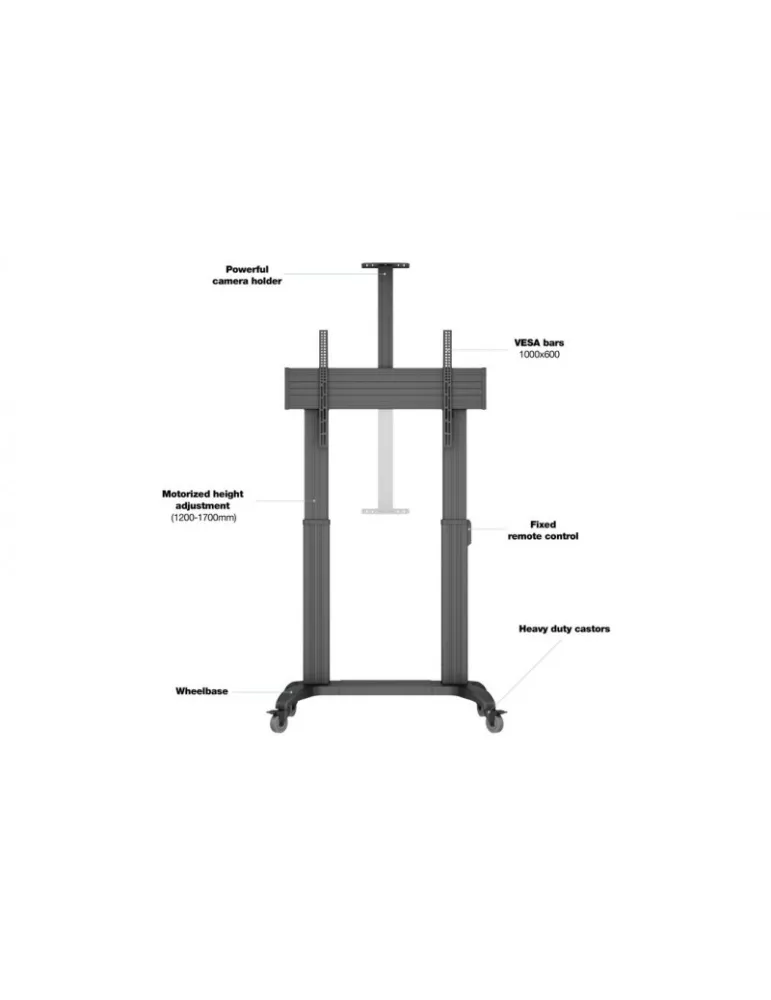 MULTIBRACKETS 3120 Support Mobile Multibrackets Motorized Floorstand Dual Pillar 180 HD REF  MULTIBRACKETS MUL3120 | MusicGood