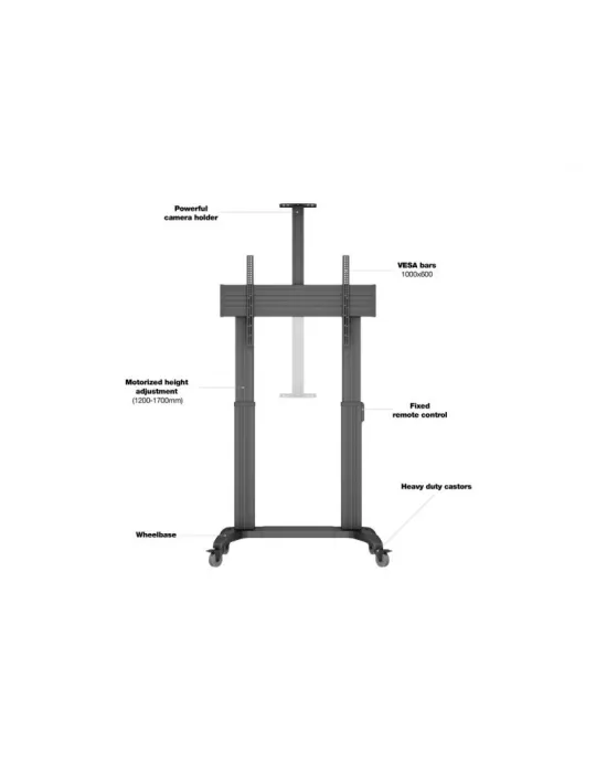 MULTIBRACKETS 3120 Soporte Móvil Multibrackets Soporte de suelo motorizado doble pilar 180 HD REF  MULTIBRACKETS MUL3120 | Mus