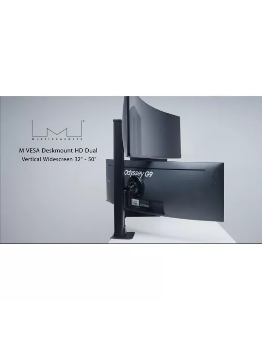 MULTIBRACKETS 0556 Support de table rotatif Multibrackets Deskmount HD Dual Vertical Widescreen - 2 écrans 32" - 50" VESA Max 1