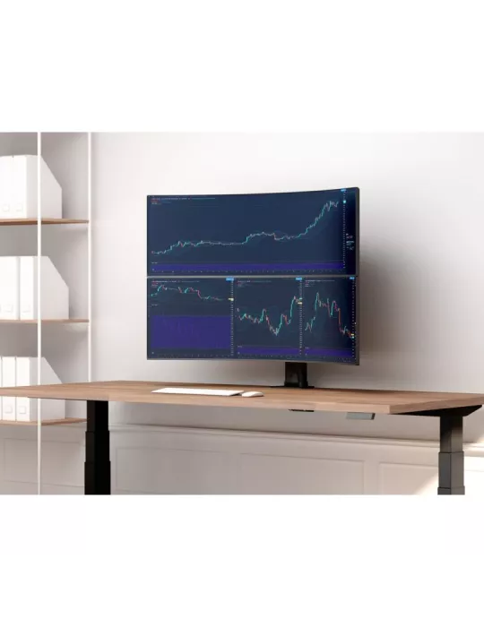 MULTIBRACKETS 0556 Drehbare Tischhalterung Multibrackets Deskmount HD Dual Vertical Widescreen - 2 Bildschirme 32  - 50  VESA