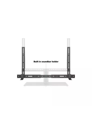 MULTIBRACKETS 2161 Table stand with integrated sound bar support Multibrackets TableStand Turn for 35  - 42  LCD screens VESA 2