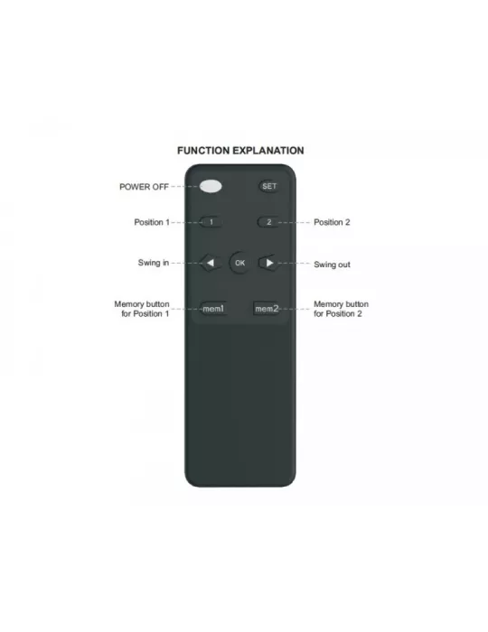 MULTIBRACKETS 4500 Support mural motorisé Multibrackets Motorized Swing Mount Large - écran 32"-60" Vesa Max 400x400