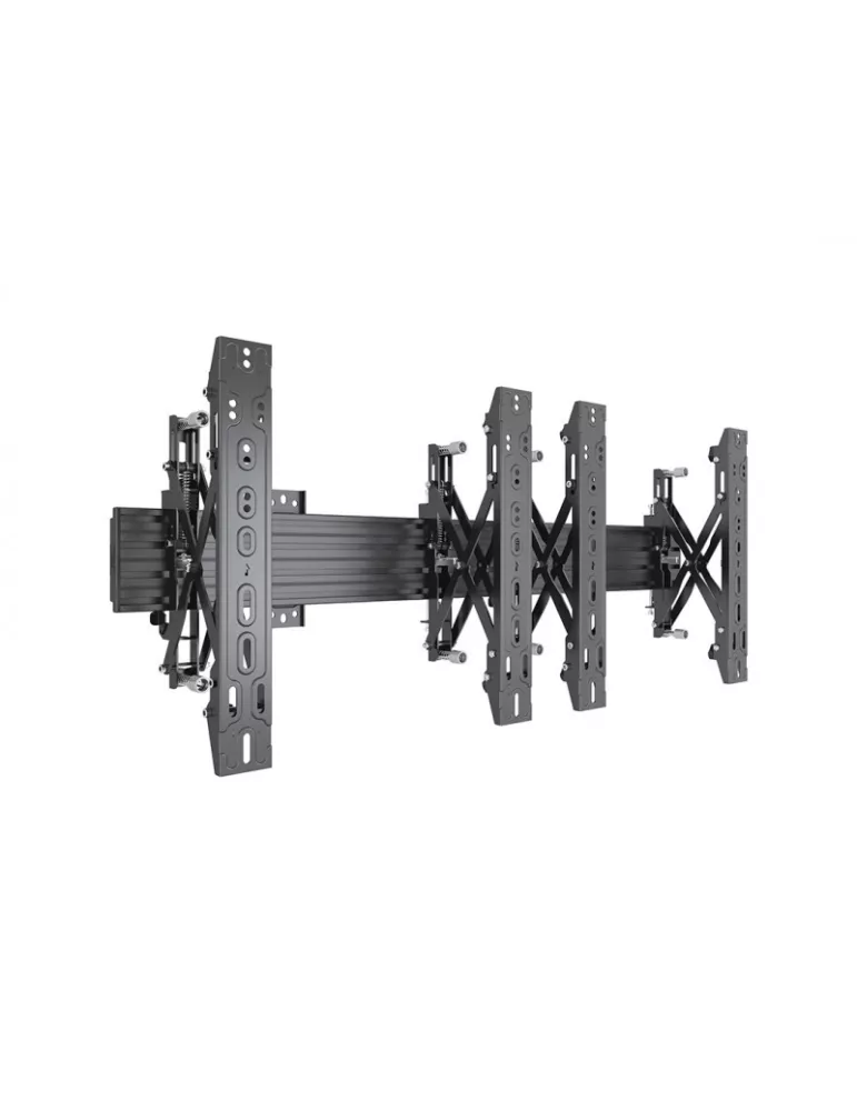 MULTIBRACKETS 5020 Support mural Multibrackets Wallmount Pro MBW2x1U Push In Pop Out Black - 2 écrans 32"-55" VESA Max 400x400