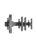 MULTIBRACKETS 5020 Support mural Multibrackets Wallmount Pro MBW2x1U Push In Pop Out Black - 2 écrans 32"-55" VESA Max 400x400