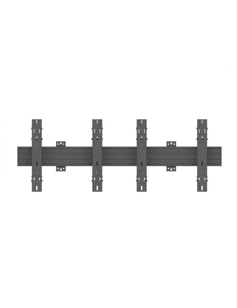 MULTIBRACKETS 5020 Support mural Multibrackets Wallmount Pro MBW2x1U Push In Pop Out Black - 2 écrans 32"-55" VESA Max 400x400