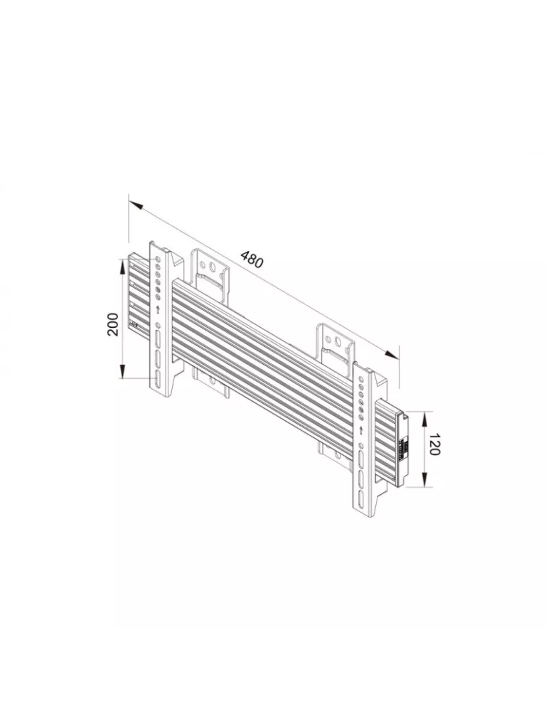 MULTIBRACKETS 7994 Wallmount Multibrackets Wallmount Pro MBSTH1U 400x200 Fixed Black for LCD screens Type stretch 37   VESA Ma