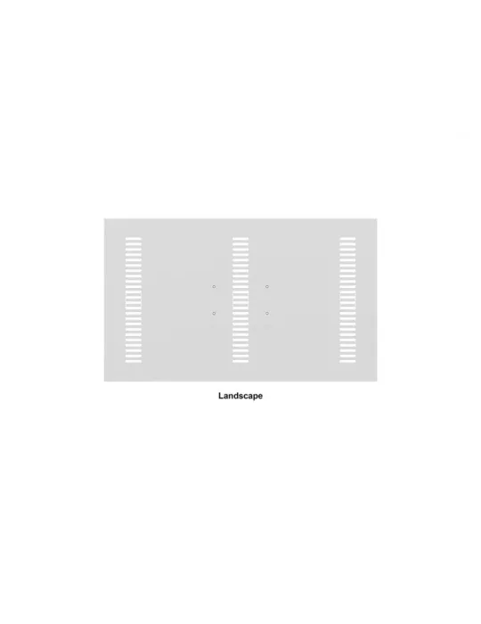 MULTIBRACKETS 1133 Plaque arrière caisson Multibrackets Enclosure 43" Back Plate Small White