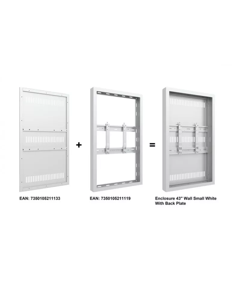 MULTIBRACKETS 1133 Plaque arrière caisson Multibrackets Enclosure 43  Back Plate Small Blanco MULTIBRACKETS MUL1133 | MusicGoo