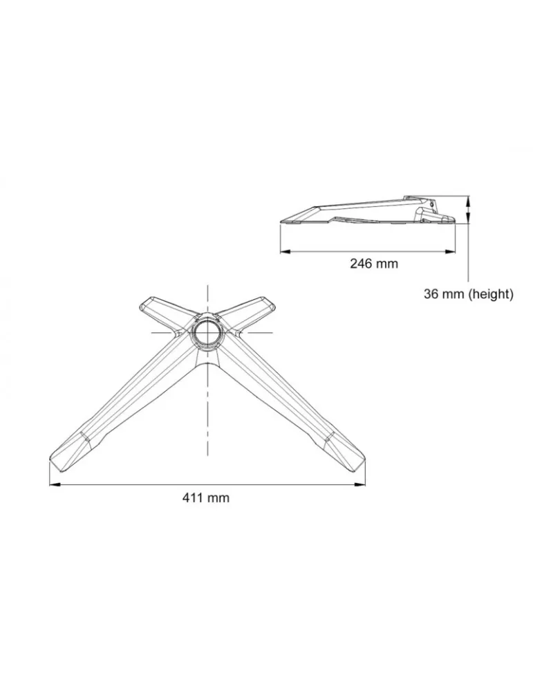 MULTIBRACKETS 0242 Basis Tischständer Multibrackets Desktopmount Single   Dual   Triple Stand Table Stand MULTIBRACKETS MUL024