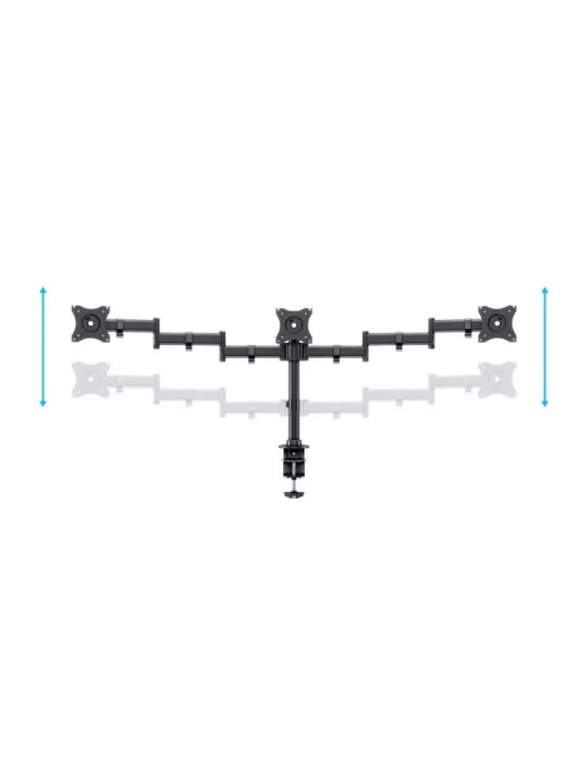 MULTIBRACKETS 3385 Support de table rotatif Multibrackets Deskmount Basic Triple - 3 écrans 15" - 27" VESA Max 100x100