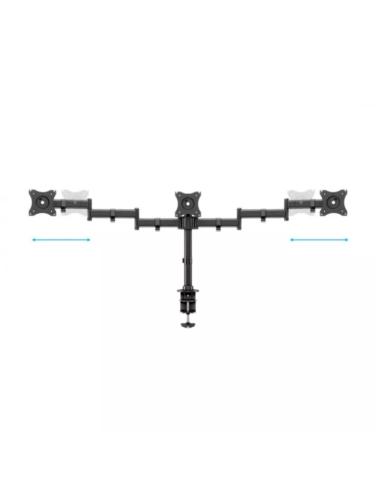 MULTIBRACKETS 3385 Multibrackets Deskmount Basic Triple rotating table stand - 3 screens 15  - 27  VESA Max 100x100 MULTIBRACK