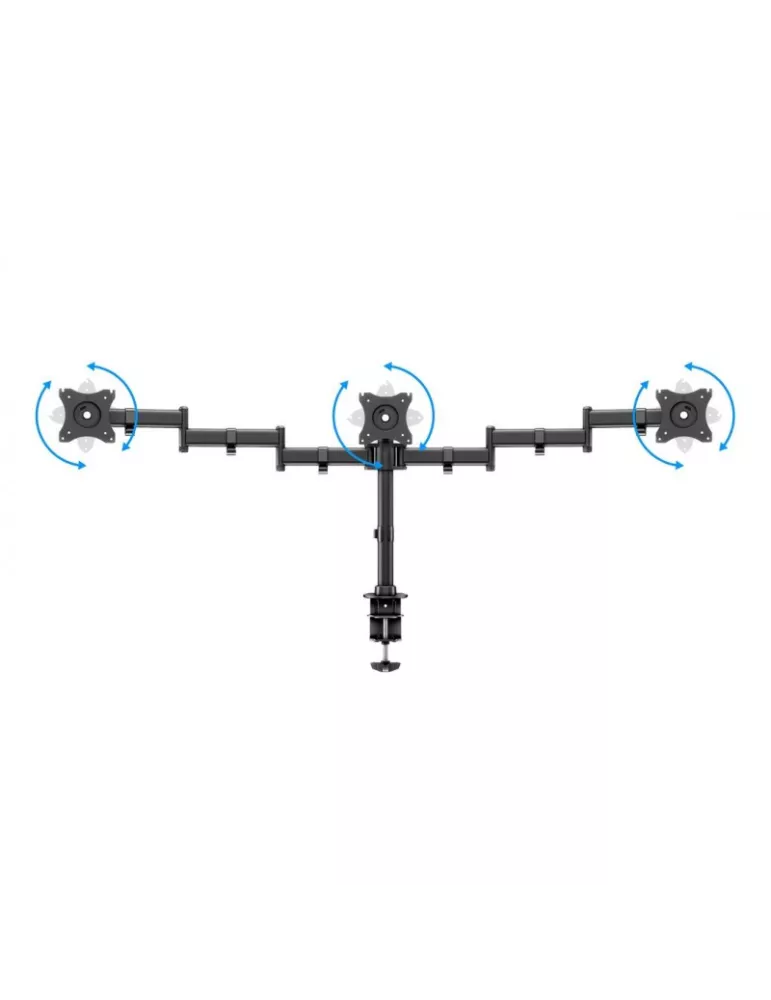 MULTIBRACKETS 3385 Drehbarer Tischständer Multibrackets Deskmount Basic Triple - 3 Bildschirme 15  - 27  VESA Max 100x100 MULT