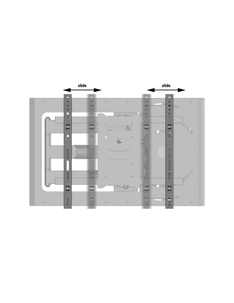 MULTIBRACKETS 0198 Gelenkige Wandhalterung mit STB-Gehäuse Multibrackets Hospitality Flexarm with STB Enclosure für 37 -70  LC