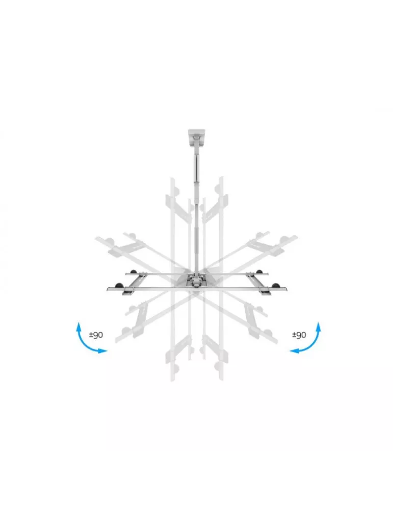 MULTIBRACKETS 0150 SOPORTE DE PARED ARTICULADO BLANCO FLEXARM THIN LARGE PARA PANTALLA LCD 37 - 65  - PESO 30KG VESA MAX 600X4
