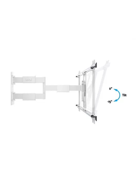 MULTIBRACKETS 0150 ARTICULATED WALL MOUNT WHITE FLEXARM THIN LARGE FOR LCD SCREEN 37 - 65  - WEIGHT 30KG VESA MAX 600X400 MULT