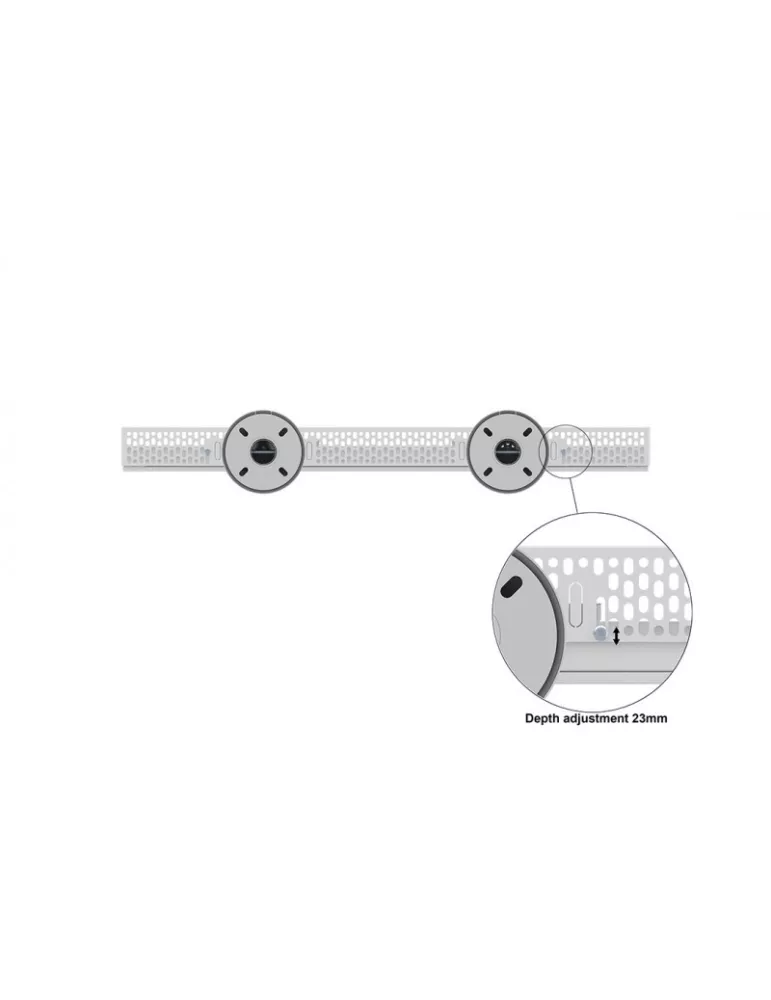 MULTIBRACKETS 5742 Support sol plafond avec caisson Multibrackets Enclosure 75  Floor to Ceiling Medium Blanc - écran 75  VESA