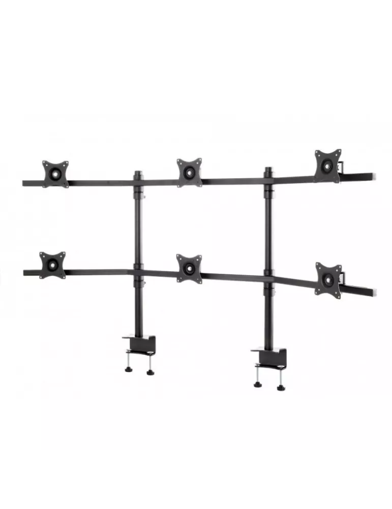 EDBAK SV17SB Support de table rotatif  SV17S (Silver) 6 écrans 19" - 27"