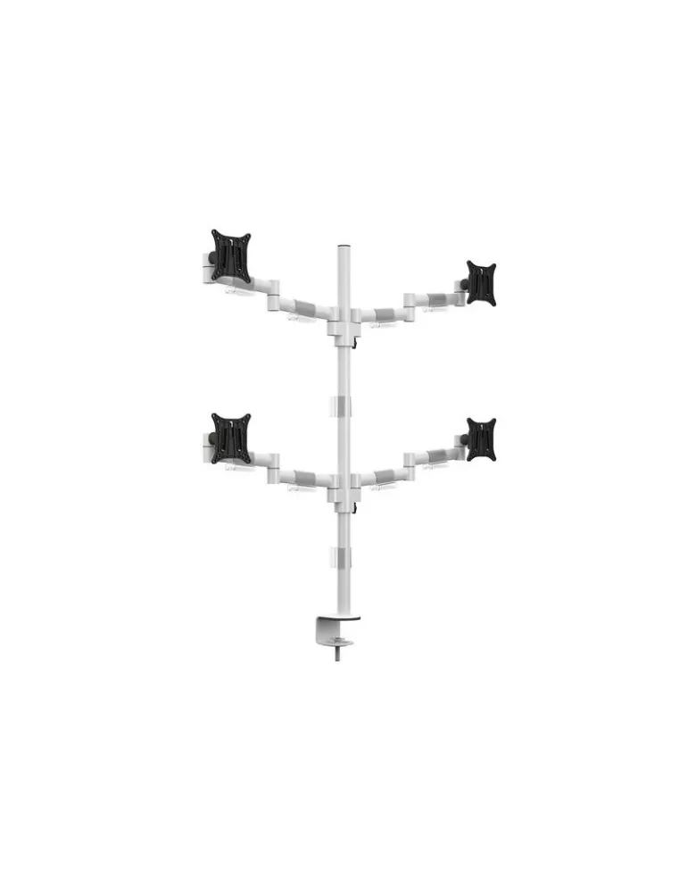 MULTIBRACKETS 5587 Support table rotatif Multibrackets Deskmount Officeline Quad Blanc - écran 15" - 30" Vesa Max 100x100