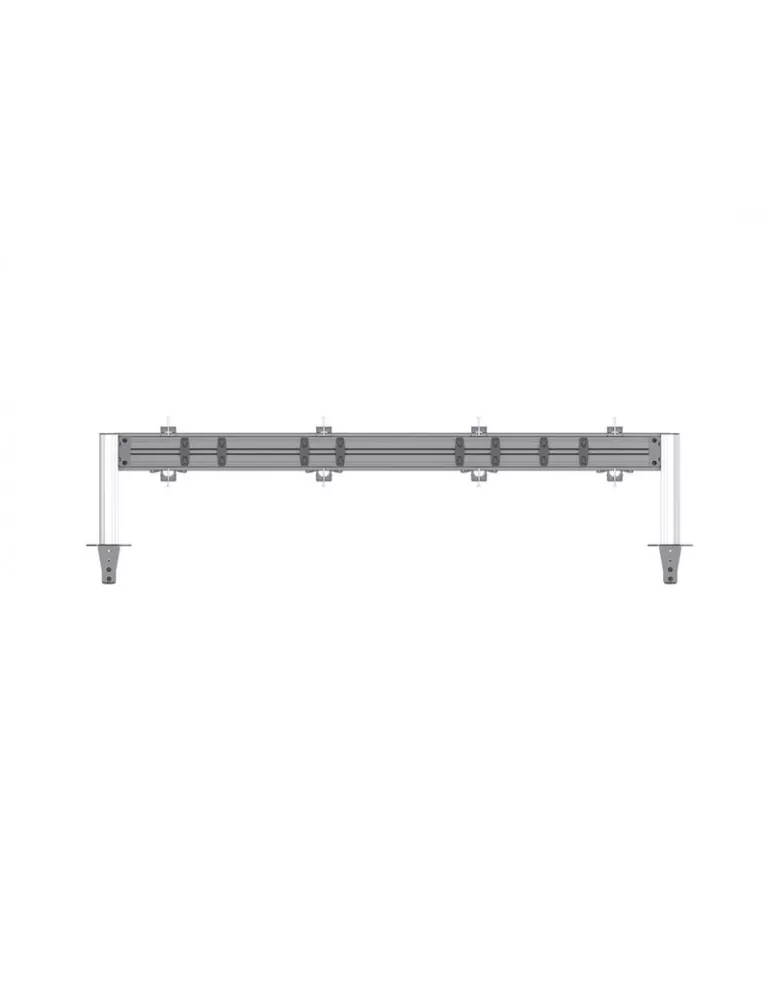 MULTIBRACKETS 5537 Support de table Multibrackets Deskmount Column Pro 4x1 MBDM4x1U - 4 écrans 15-32" VESA Max 100x100