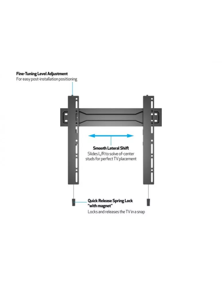 MULTIBRACKETS 5556 Multibrackets VESA Wallmount SuperSlim Fixed 400 Max REF  MULTIBRACKETS MUL5556 | MusicGoodDeal