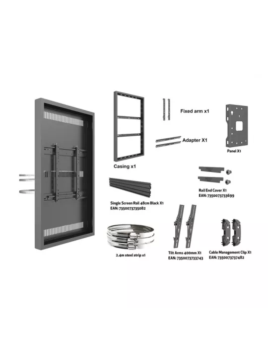 MULTIBRACKETS 4547 Caisson colonne 55   colonne Multibrackets Enclosure 55  Column Medium - écran 55  VESA Max 600x400 MULTIBR