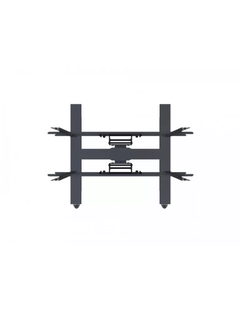 MULTIBRACKETS 5983 Mobiler neigbarer Ständer Multibrackets Public Display Stand 180 HD Back to Back Black - 2 Bildschirme 55 -