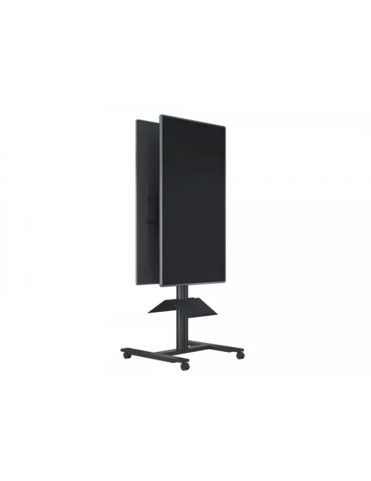 MULTIBRACKETS 5983 Mobiler neigbarer Ständer Multibrackets Public Display Stand 180 HD Back to Back Black - 2 Bildschirme 55 -