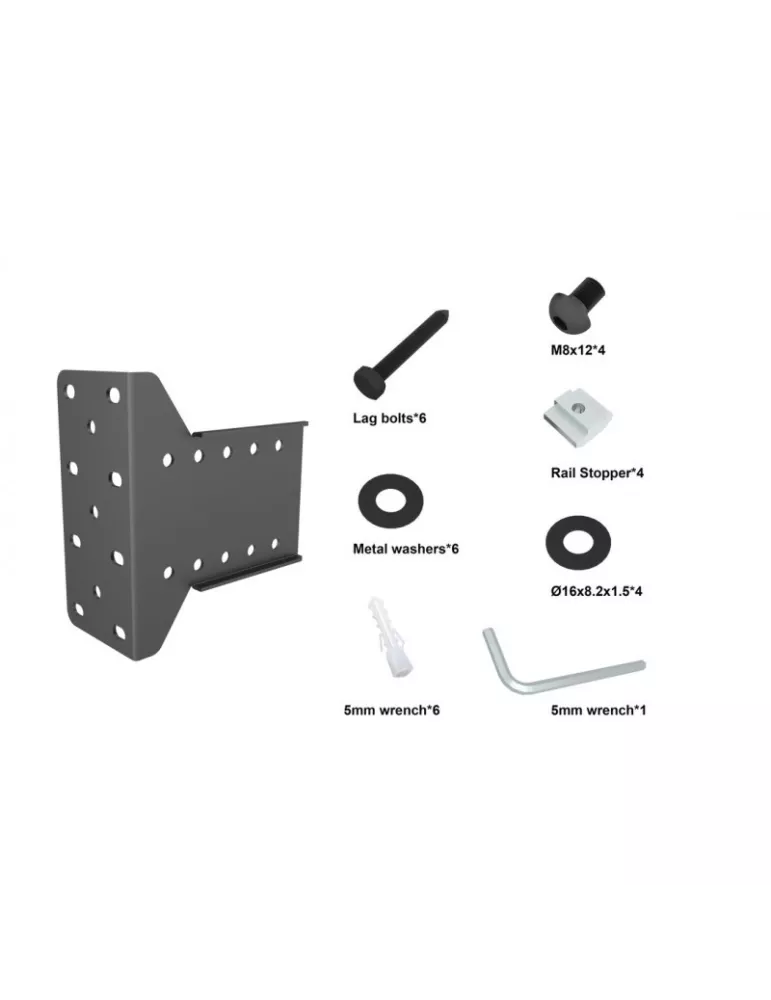 MULTIBRACKETS 7338 Equerre murale  Pro Series- Single display plate from wall Ref