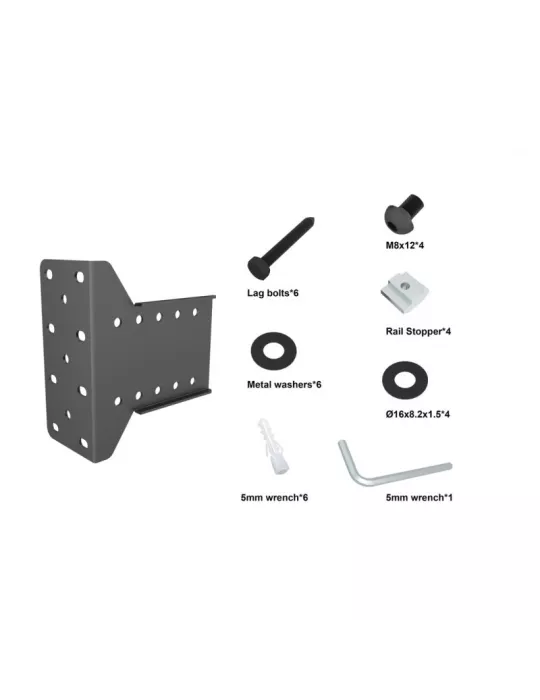 MULTIRACKETS 7338 Equerre murale Pro Series- Placa expositora simple de pared Ref MULTIBRACKETS MUL7338 | MusicGoodDeal